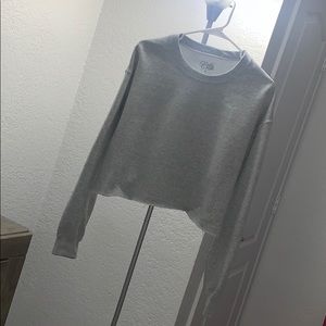 Grey cropped sweater